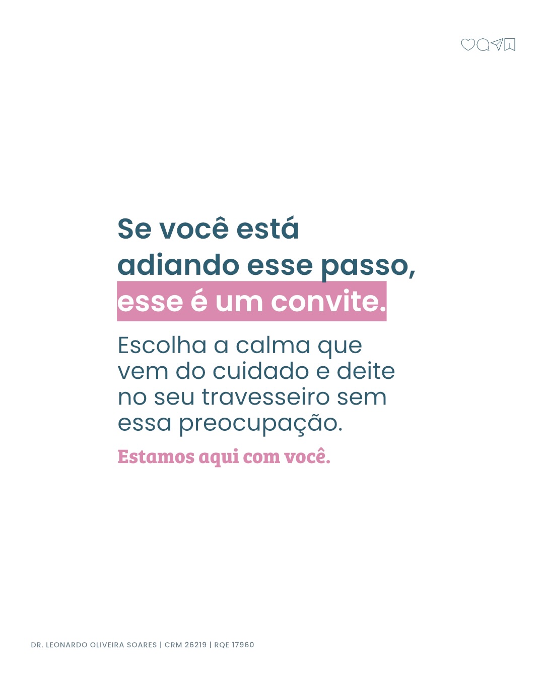 A melhor sensação é descobrir que você se cuida no tempo certo!