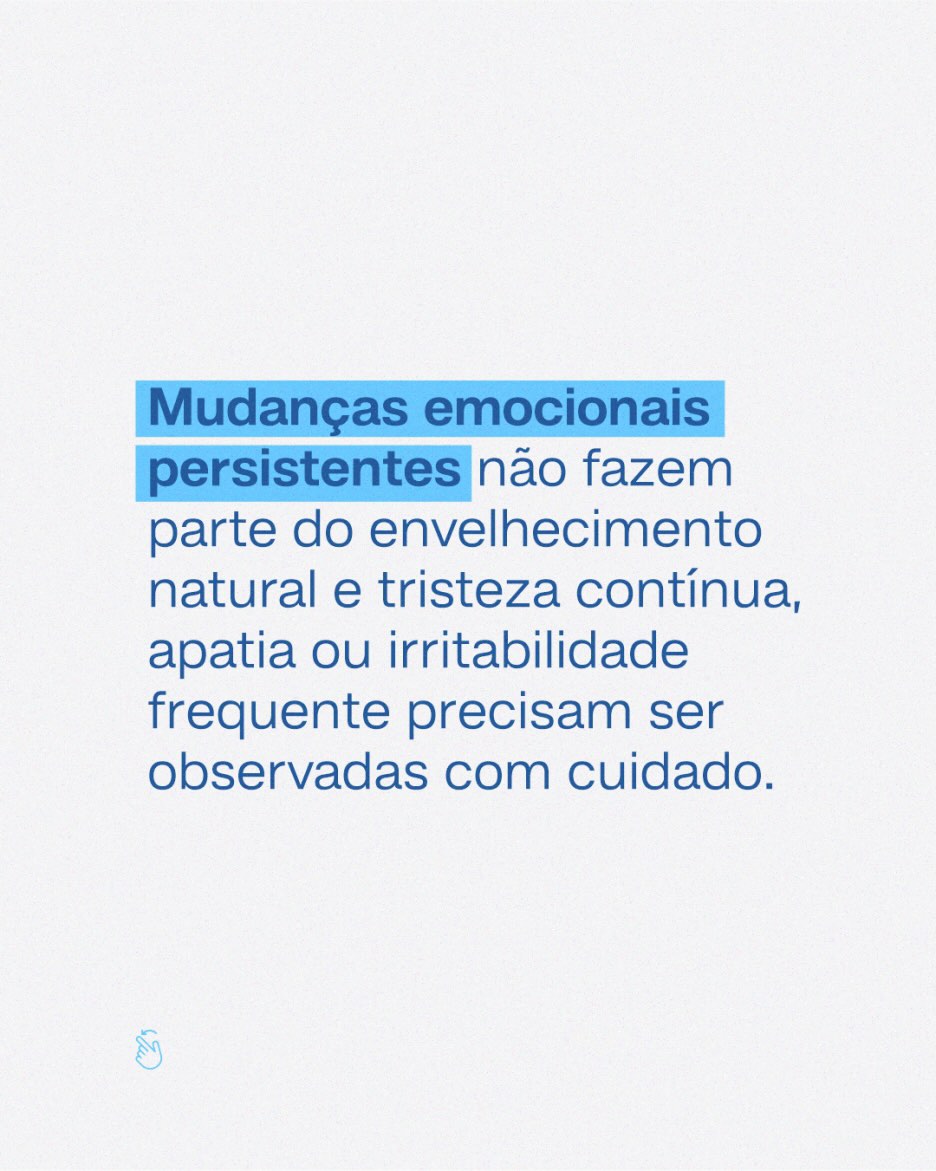 Idosos e saúde mental: sinais que merecem atenção