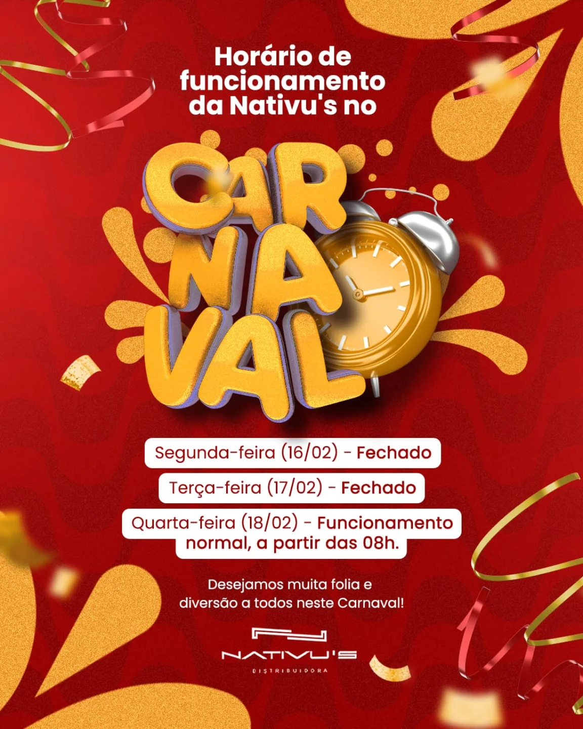 Aproveite para vir garantir os seus produtos com antecedência antes do feriado!