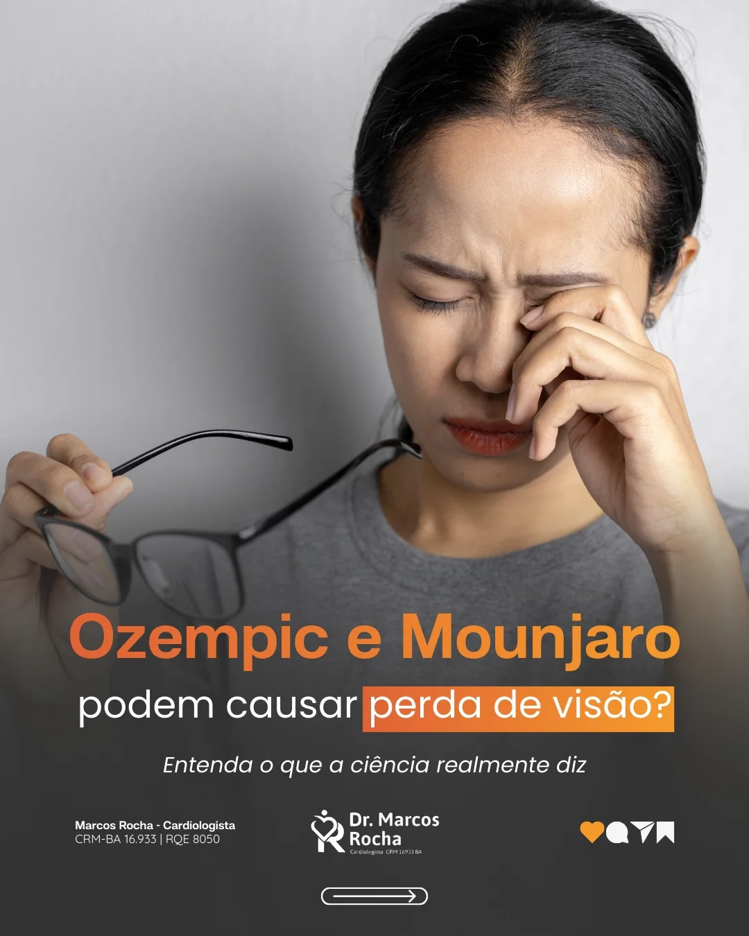 Ozempic e Mounjaro podem cusar perda de visão?