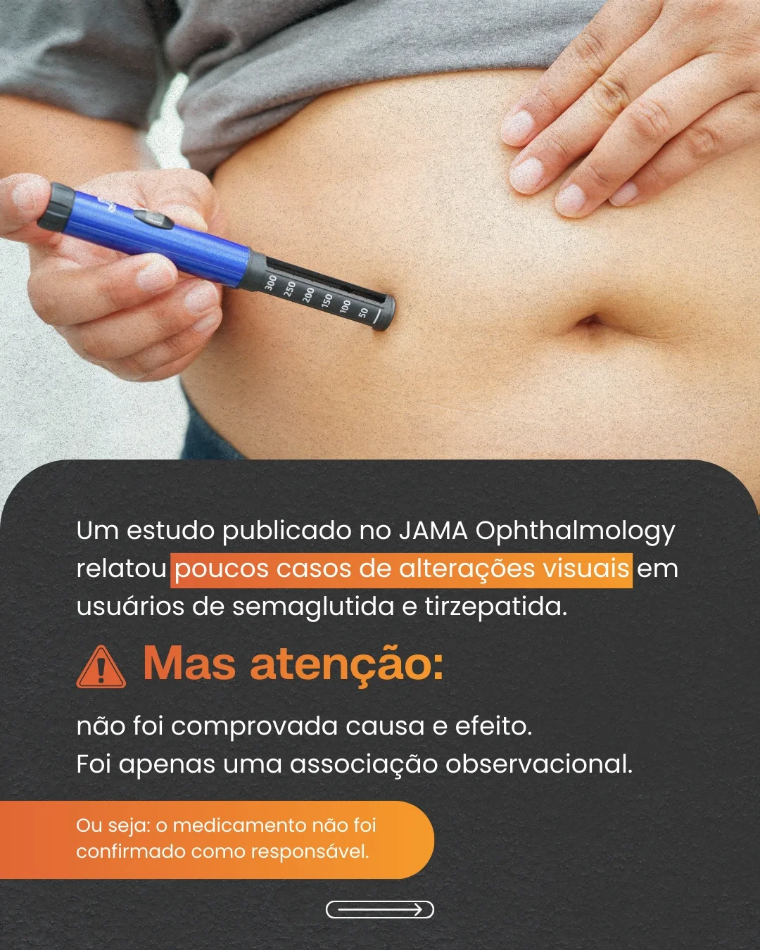 Ozempic e Mounjaro podem cusar perda de visão?