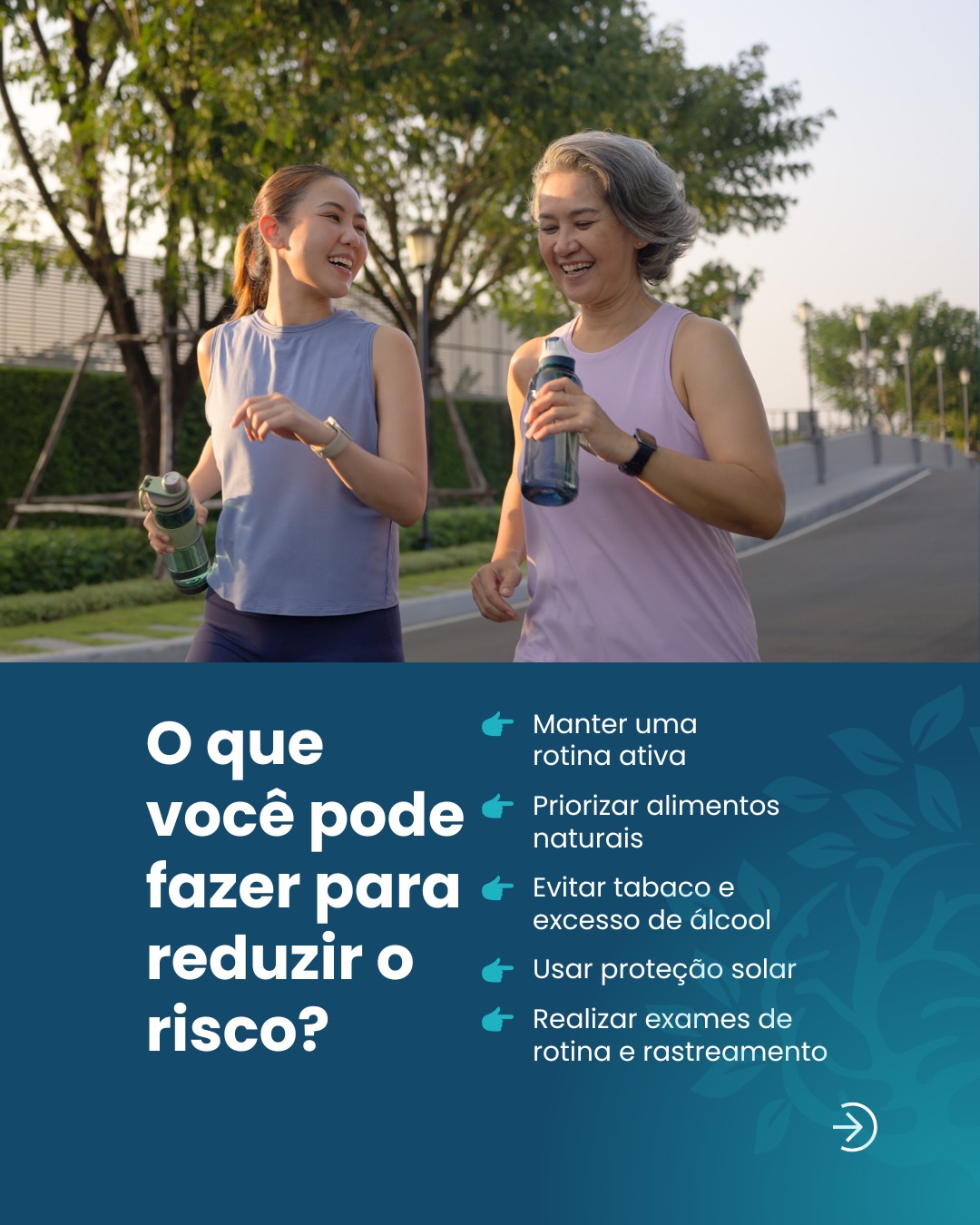 Seu estilo de vida contribui ou reduz as chances de câncer? Vale refletir.