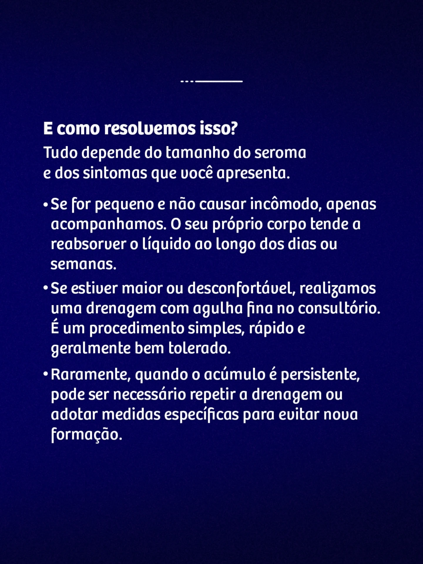Por que algumas pessoas ficam com seroma após  a cirurgia de retirada do tumor na tireóide?