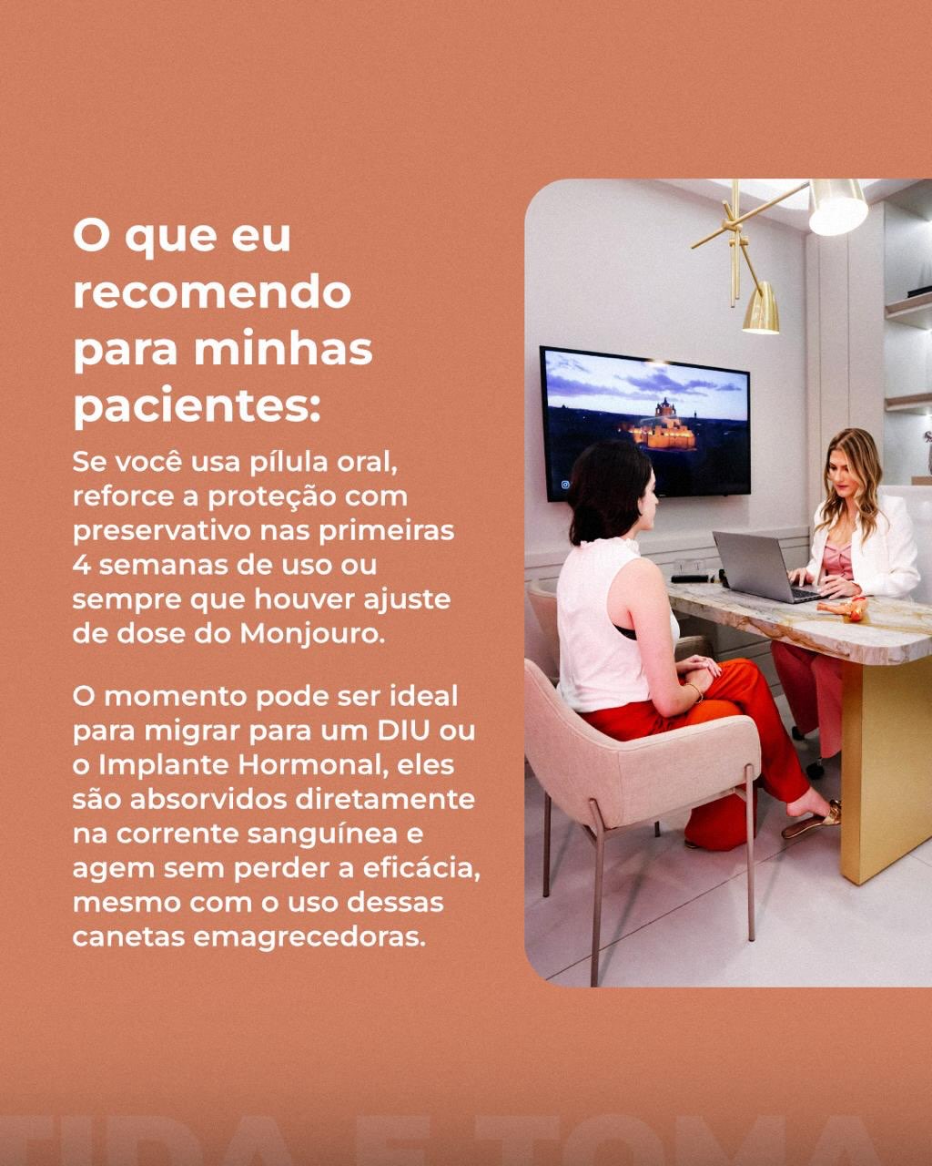 Usa Tirzepatida (Mounjaro) e toma anticoncepcional oral?