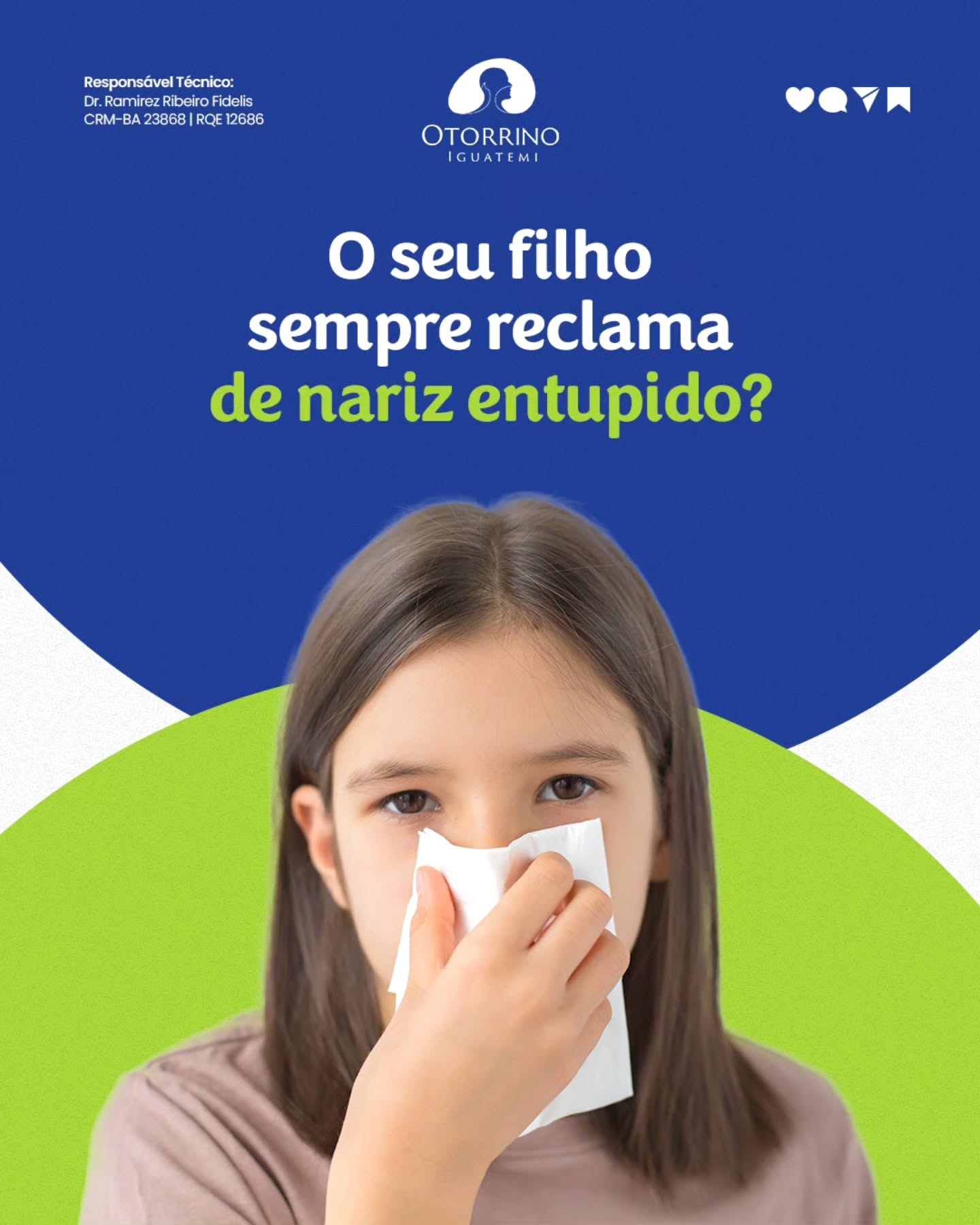 O seu filho(a) sempre reclama de nariz entupido?