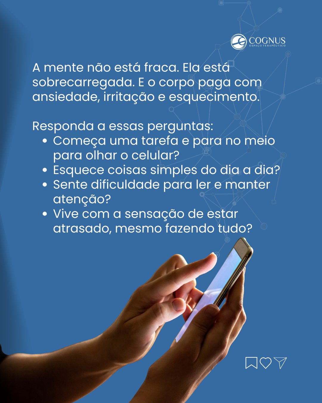 Não é falta de foco é excesso de estímulo.