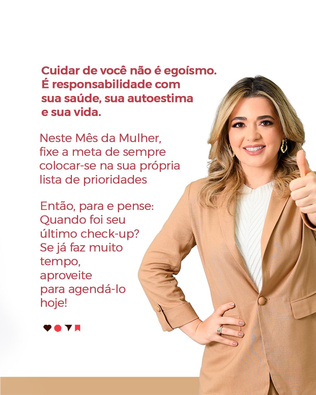 Neste Mês da Mulher, que tal assumir um compromisso diferente com você mesma?