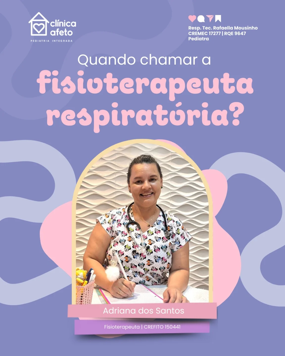 Quando chamar a fisioterapeuta respiratória?