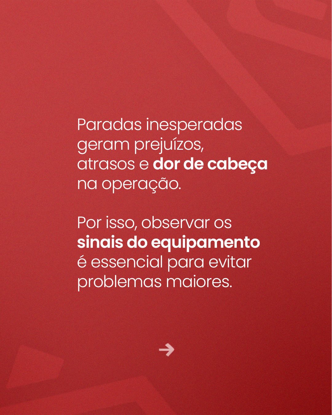 Seu maquinário pode estra prestes a parar fique atentos os sinais
