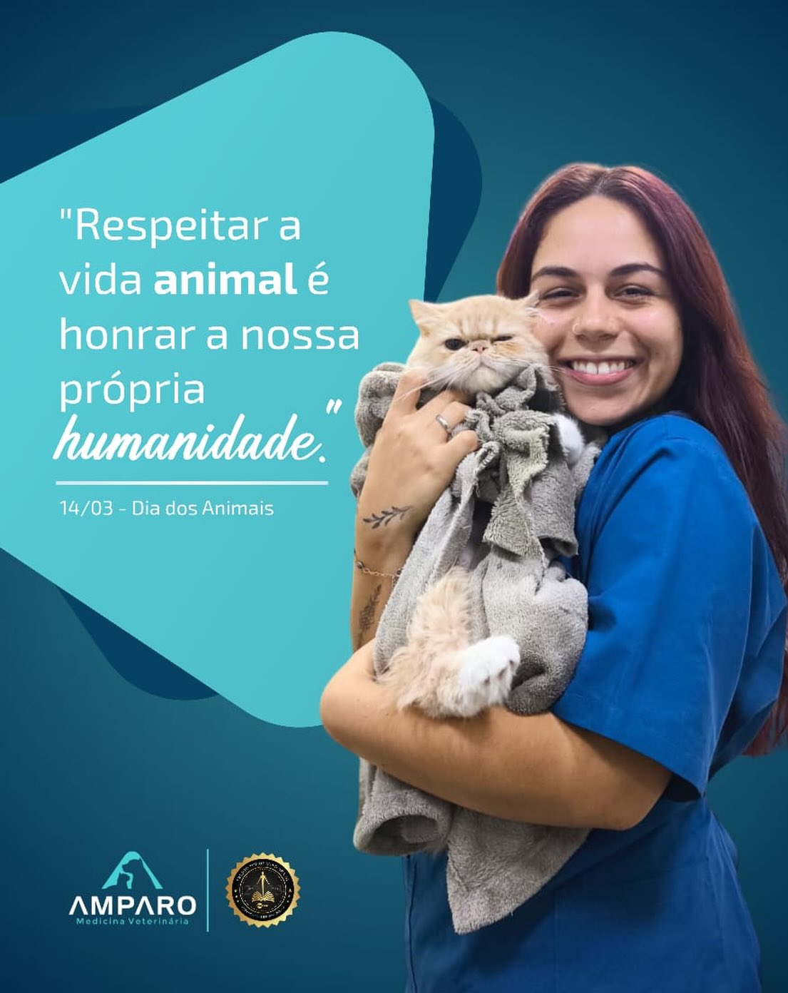 Hoje, 14 de março, celebramos o Dia Nacional dos Animais.
