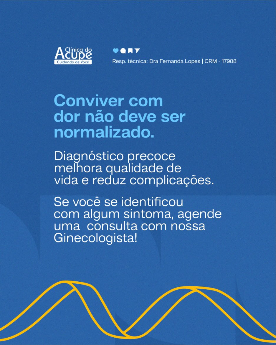 Março Amarelo é o mês de conscientização da endometriose.