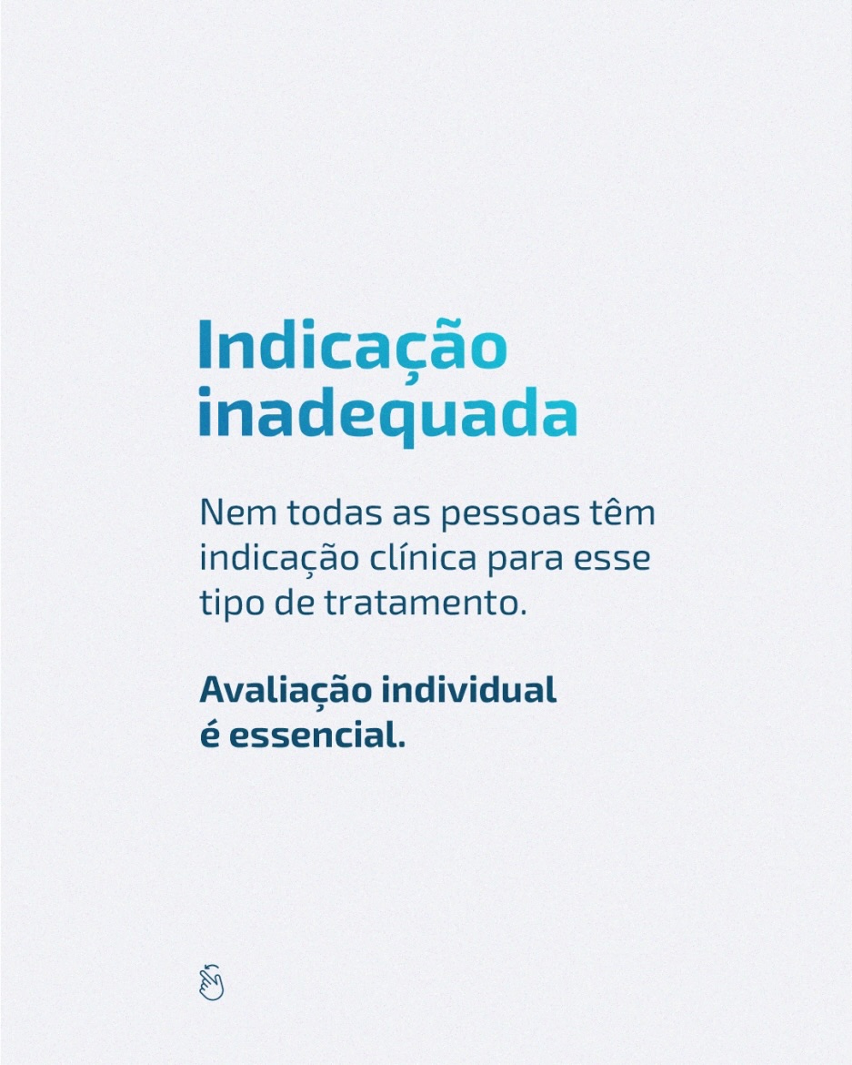 Uma avaliação médica adequada é essencial para definir a melhor estratégia para o seu caso.