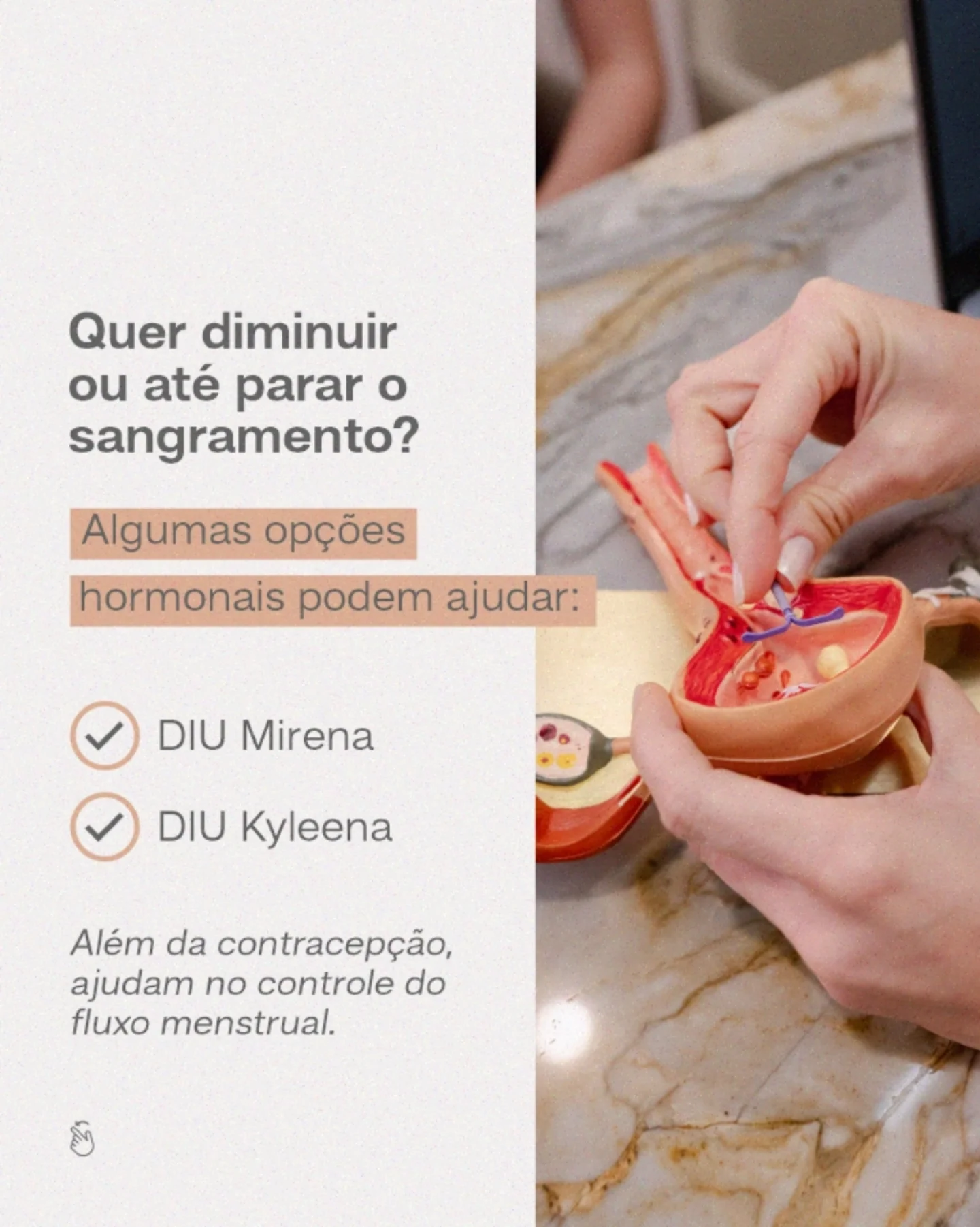 Procure orientação médica para encontrar o método mais adequado para você.