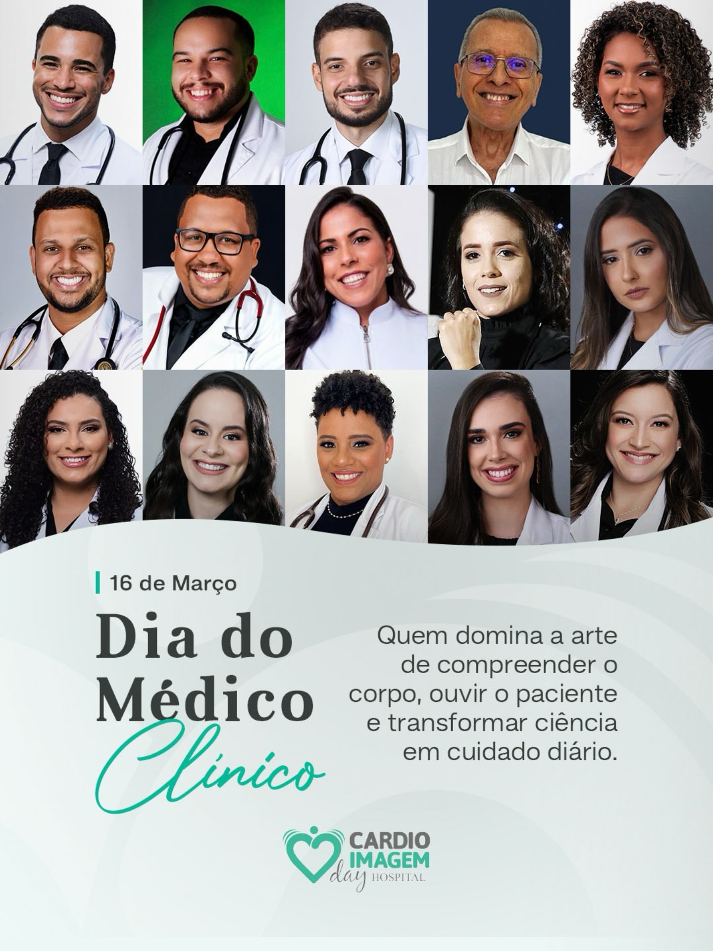 Nossa homenagem a todos os profissionais que exercem a medicina com dedicação.