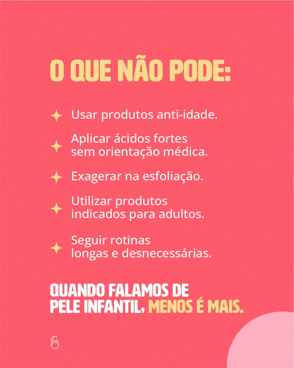 Cuidar da pele começa cedo, mas precisa ser do jeito certo.