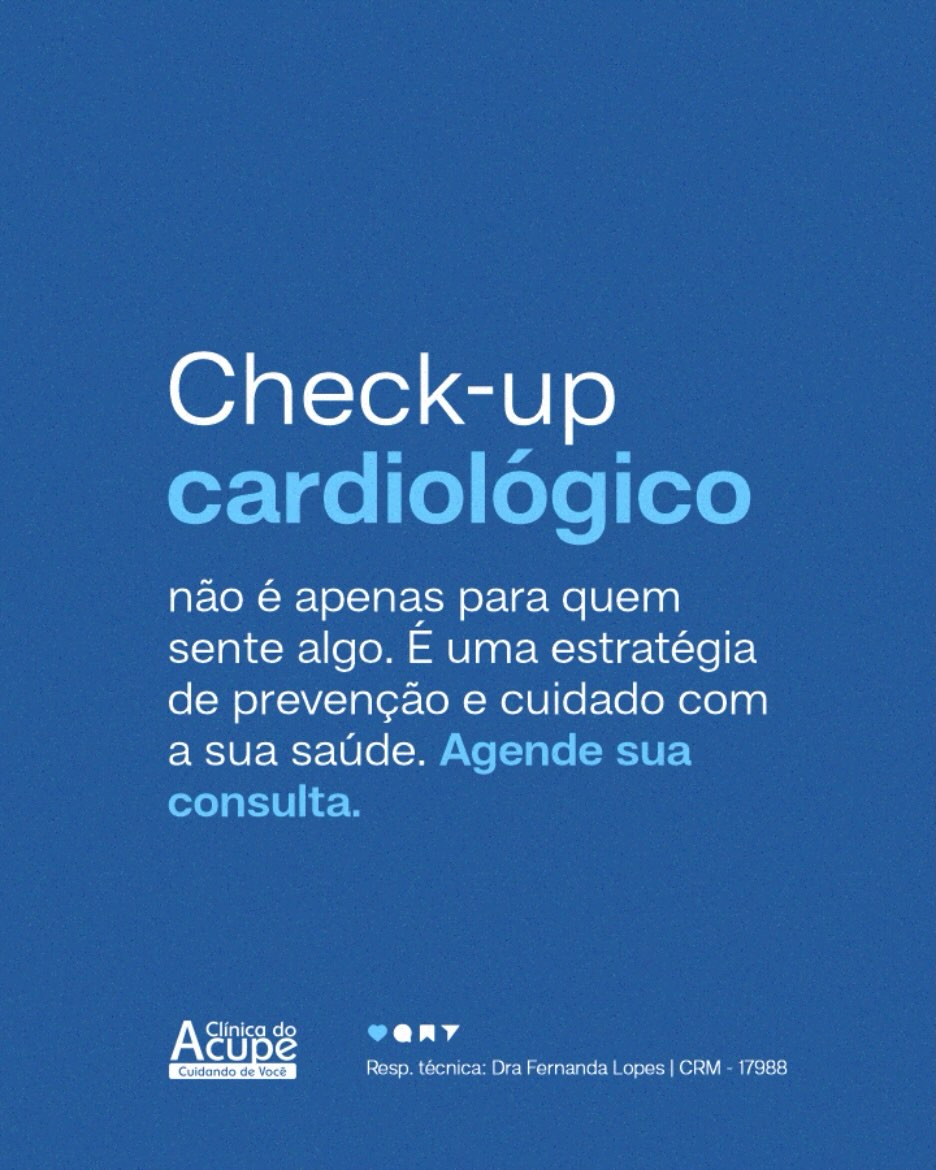 O check-up cardiológico vai muito além de quem já tem sintomas.