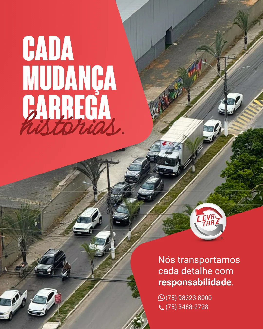 A Leva e Traz pensa em tudo para você ficar despreocupado.