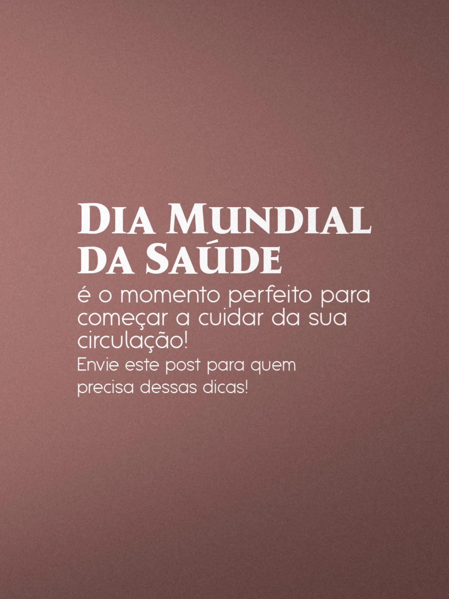 Confira o post de hoje e conheça os 5 hábitos que ajudam a fortalecer suas veias e artérias!