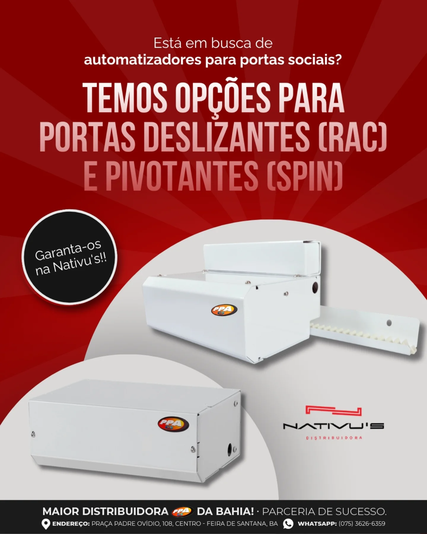 Venha garantir estes equipamentos TOPs para os seus clientes.