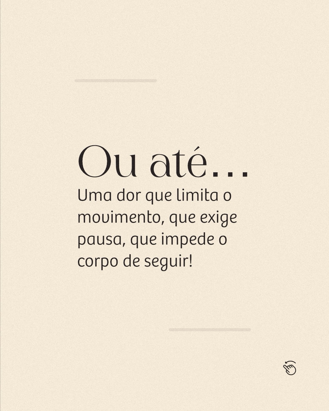 Essa dor não é uma cólica comum.
