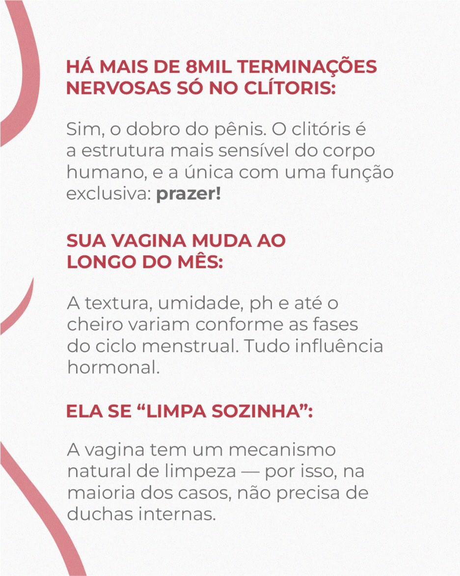 Conhecer o seu corpo não é exagero, não é frescura e nem motivo de vergonha.