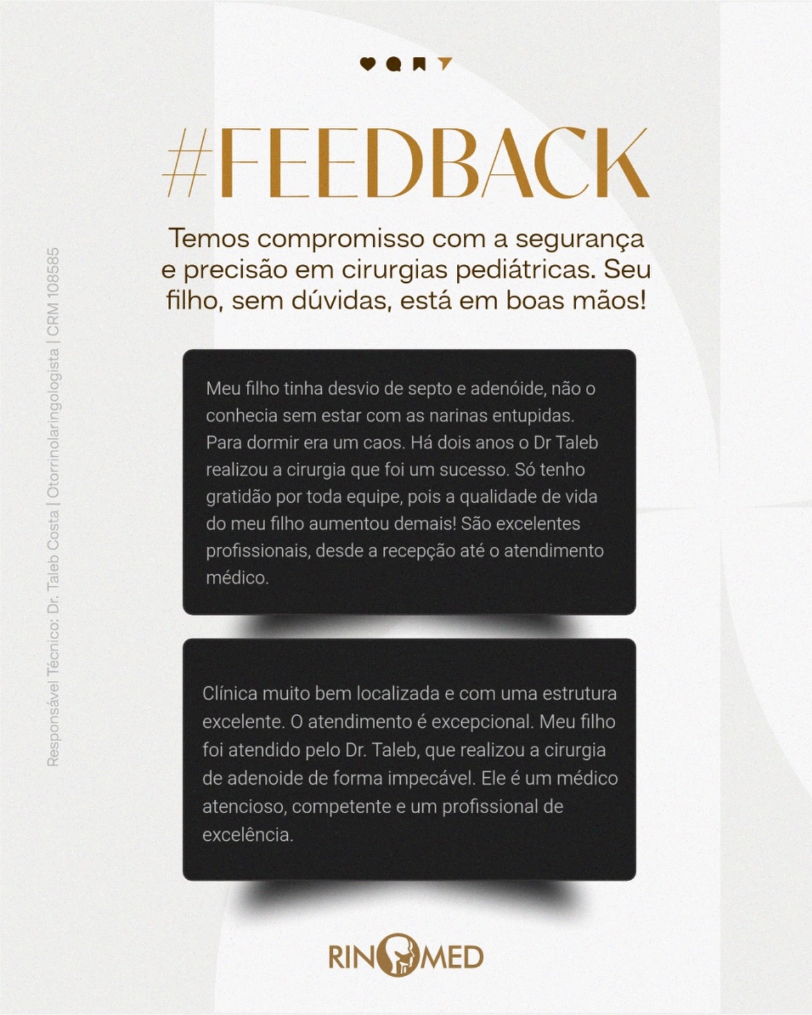 Aqui na RINOMED, temos um compromisso sério com a precisão e a segurança em cirurgias pediátricas.