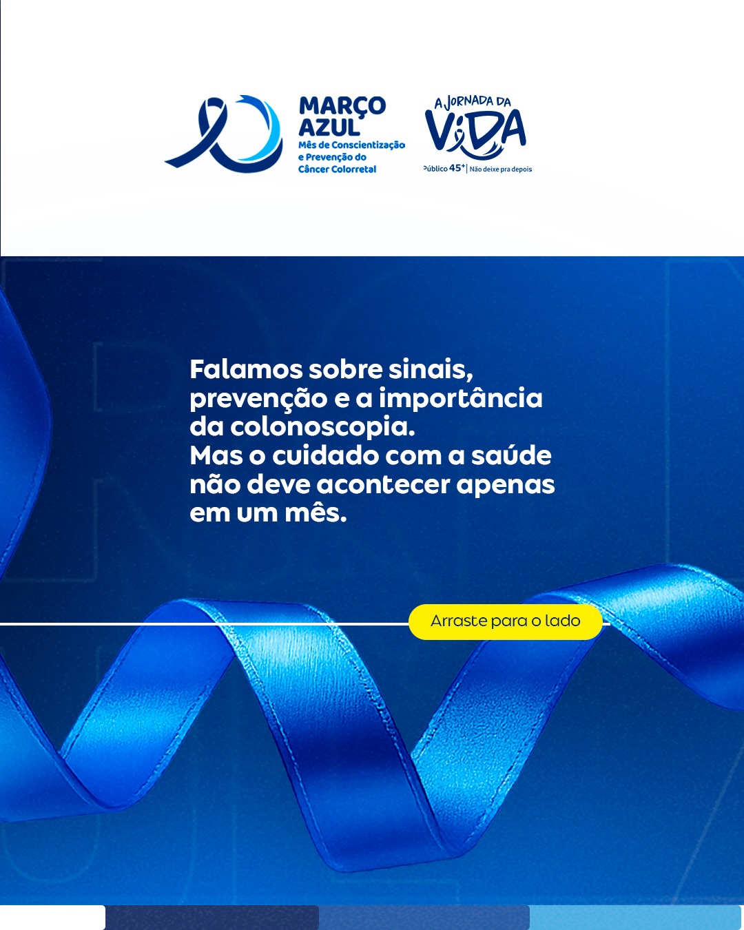 Março chega ao fim, mas a mensagem permanece.