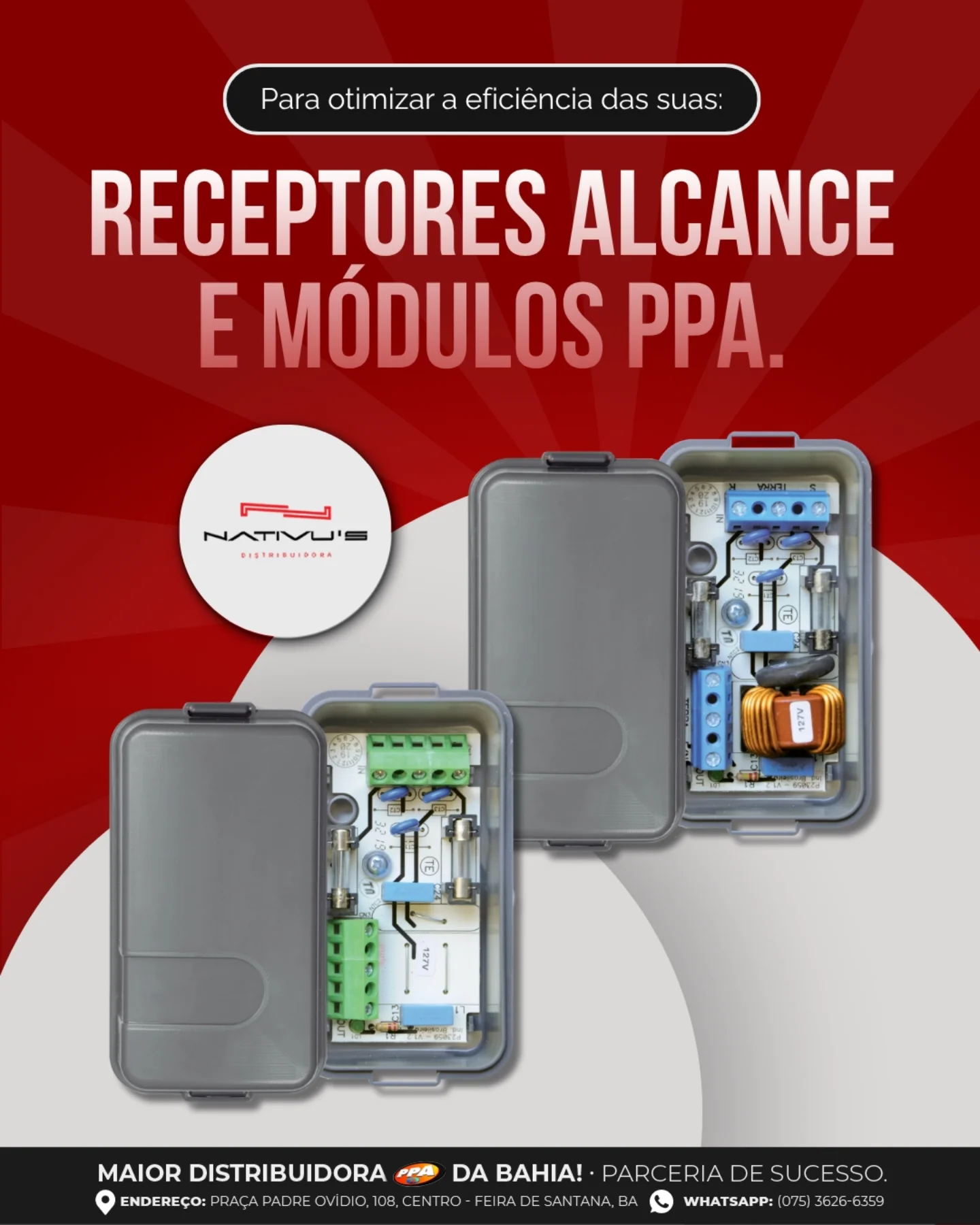 Receptores alcance e  módulos PPA.