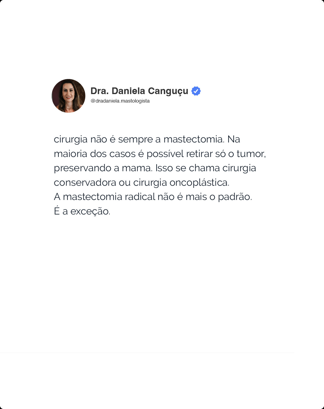 O diagnóstico confirmado não é o fim. É o começo de um plano.