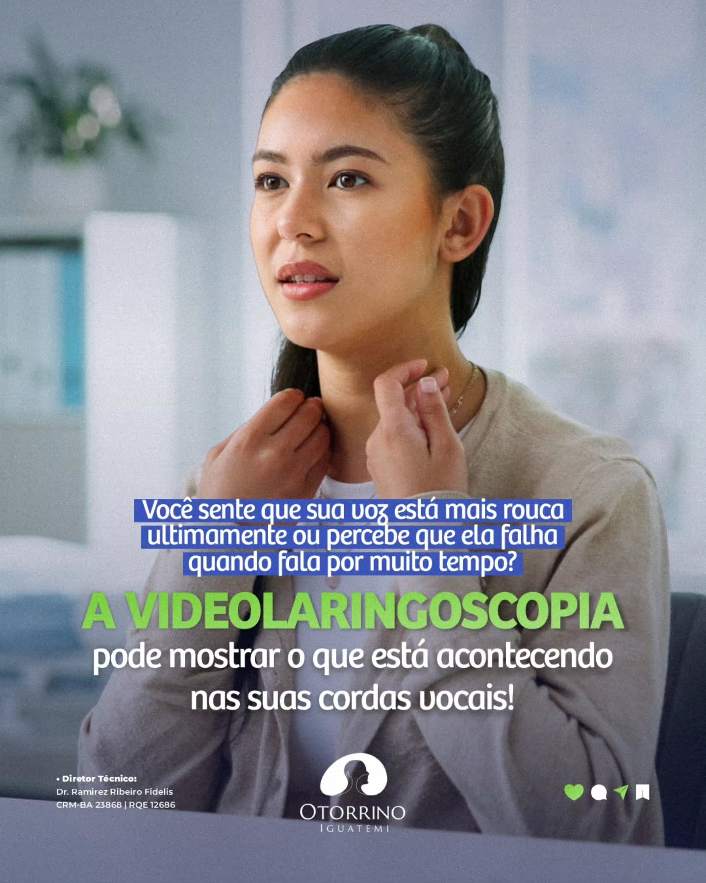 Perceber alterações na sua voz é um sinal de alerta .