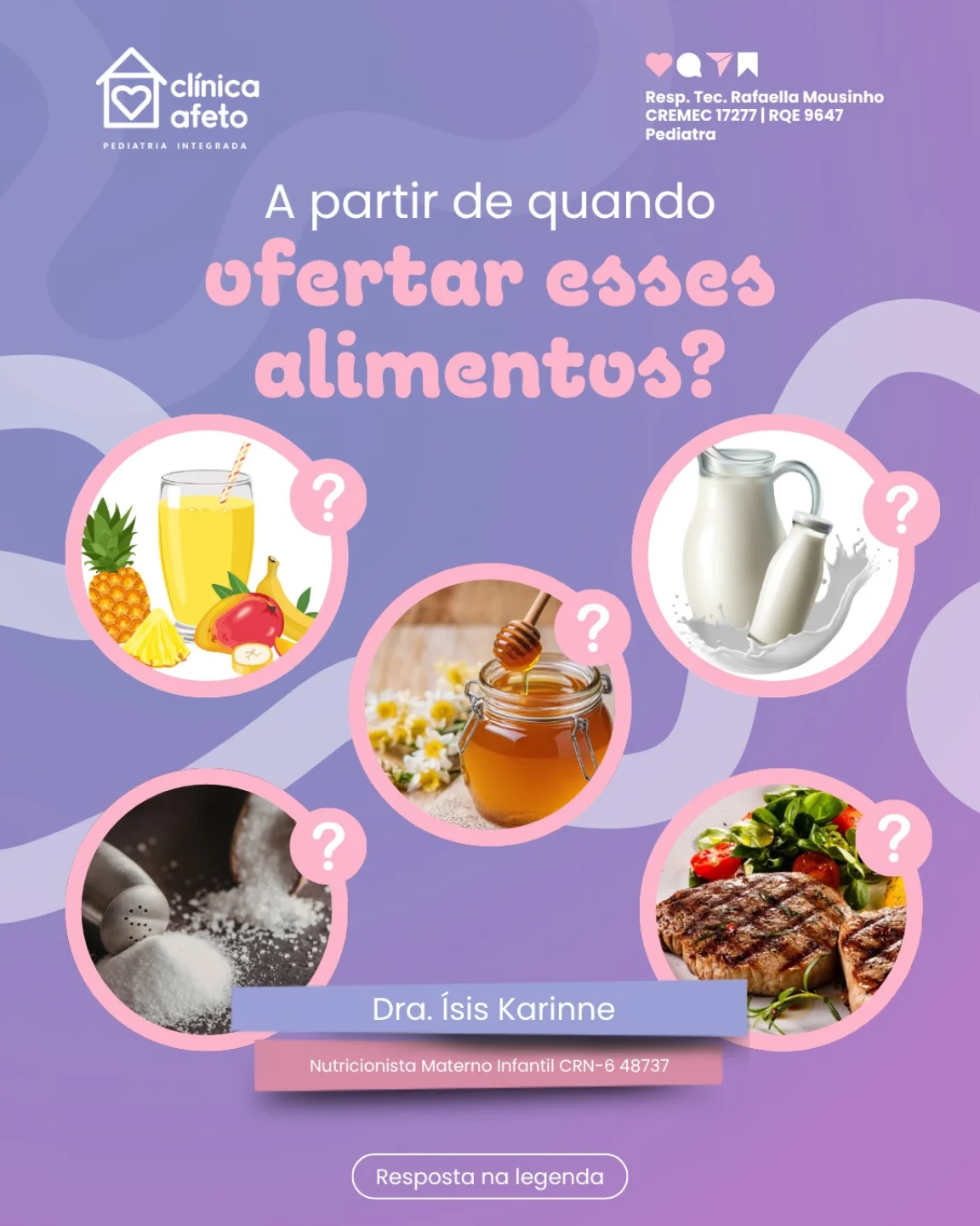 Respeitar o tempo de cada alimento é essencial para a segurança e o desenvolvimento saudável da criança.