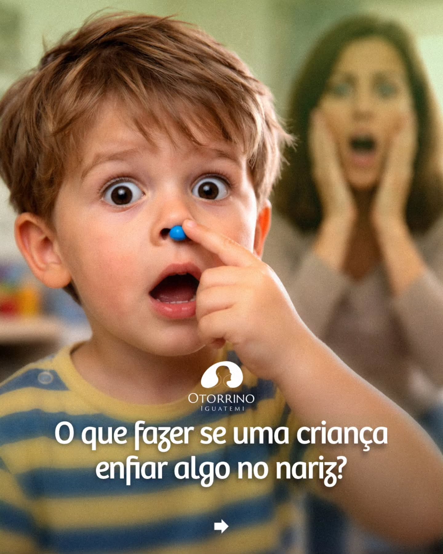 Você já passou por aquele susto de ver uma criança colocar um objeto dentro do nariz?