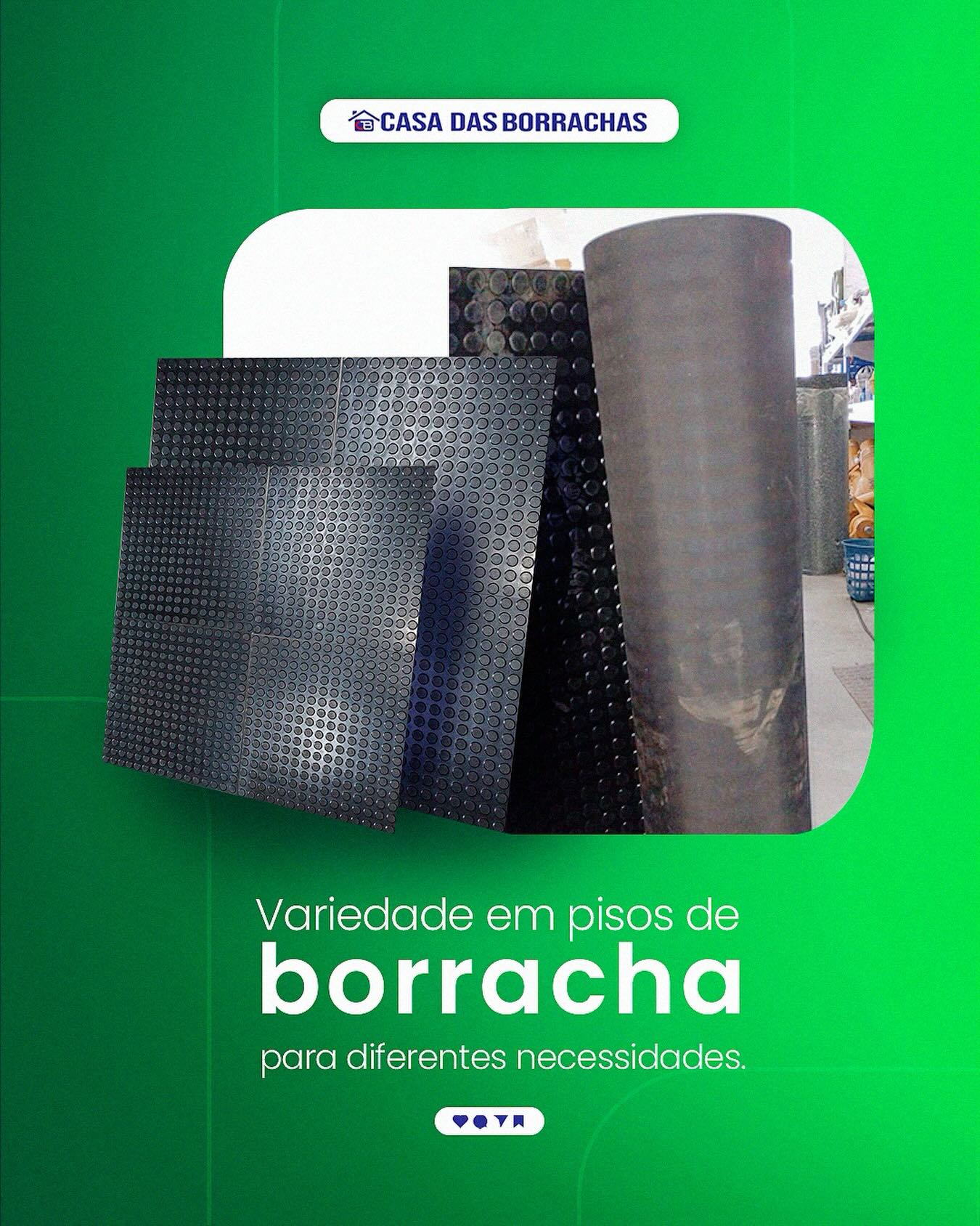 Variedade em piso de borrachas.