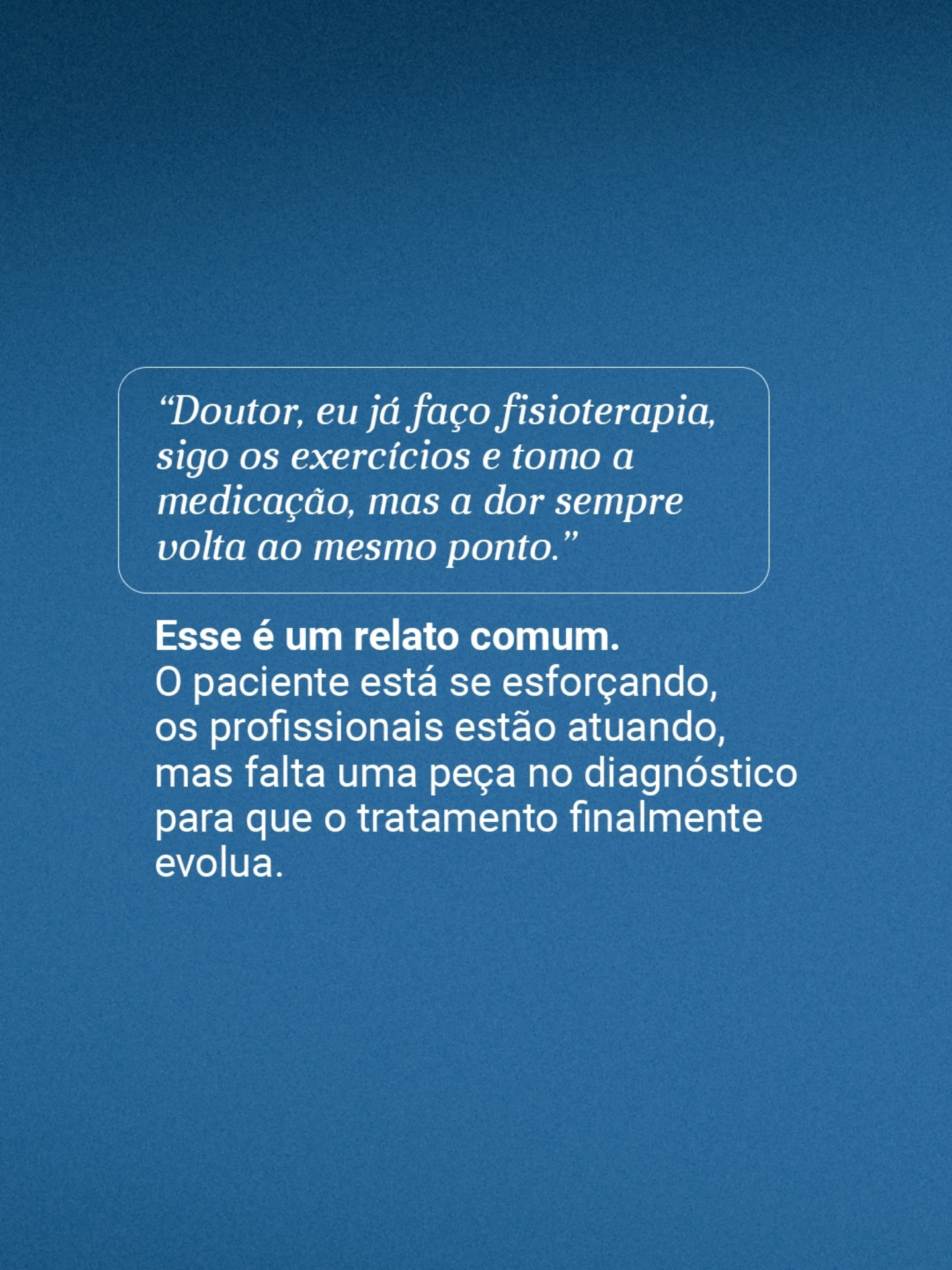 Dr Lucas Gama explica: O paciente tratava a lombar a meses e a origem da dor era outra!