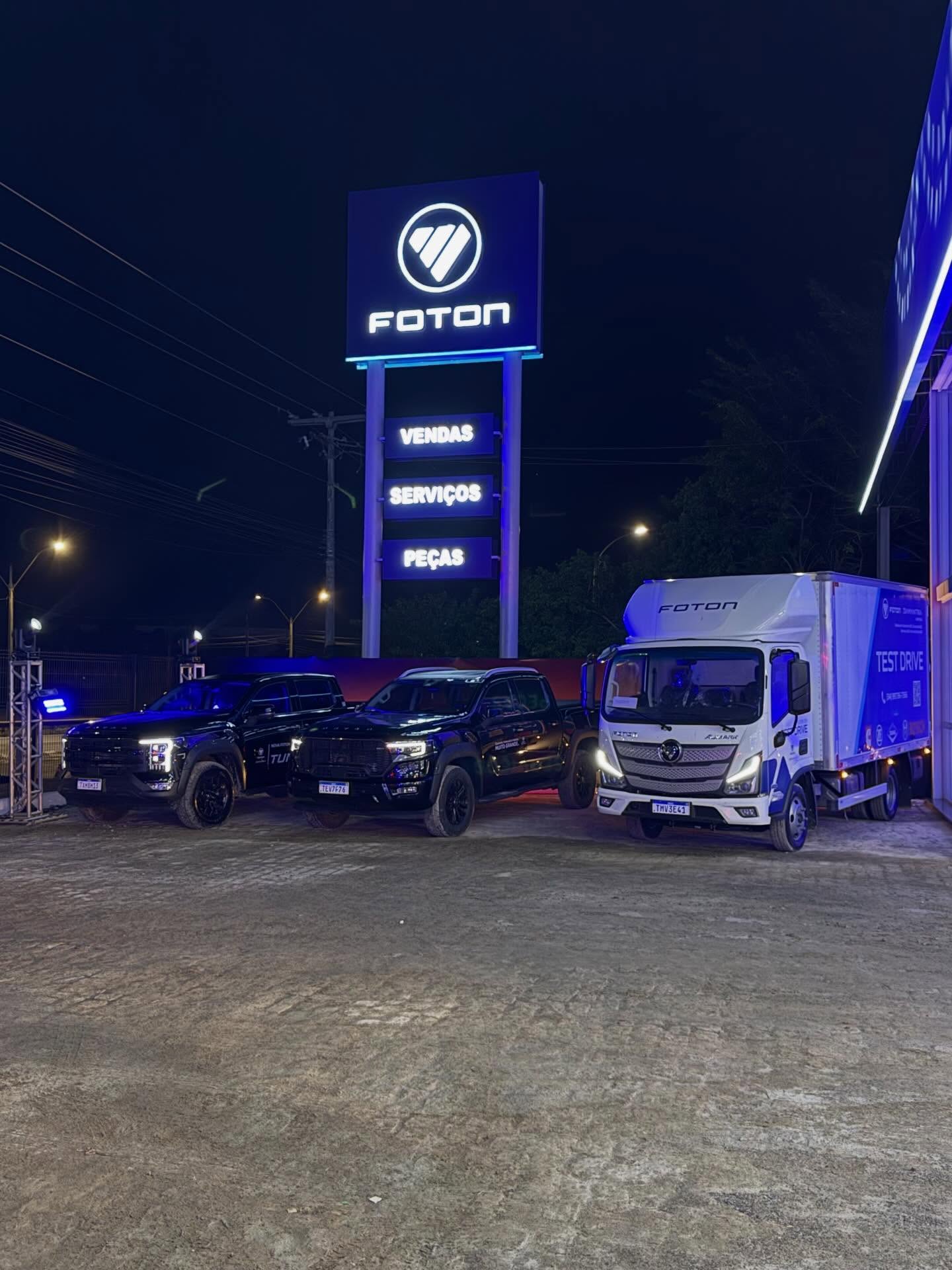 É com imensa satisfação que participo hoje da inauguração desta nova concessionária Foton Diamantina Caminhões.