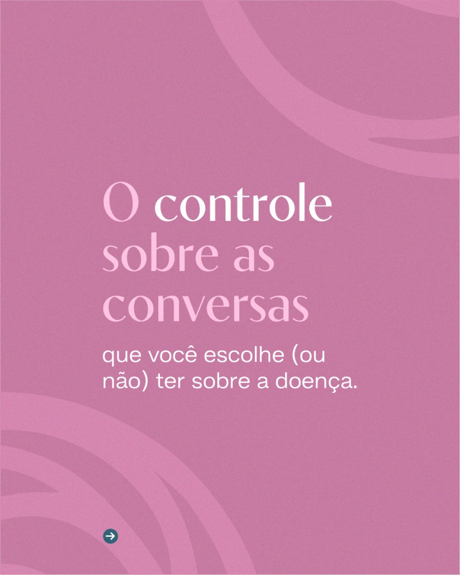 Respire fundo e mantenha o foco na vida que te espera. Você é muito maior do que qualquer diagnóstico!
