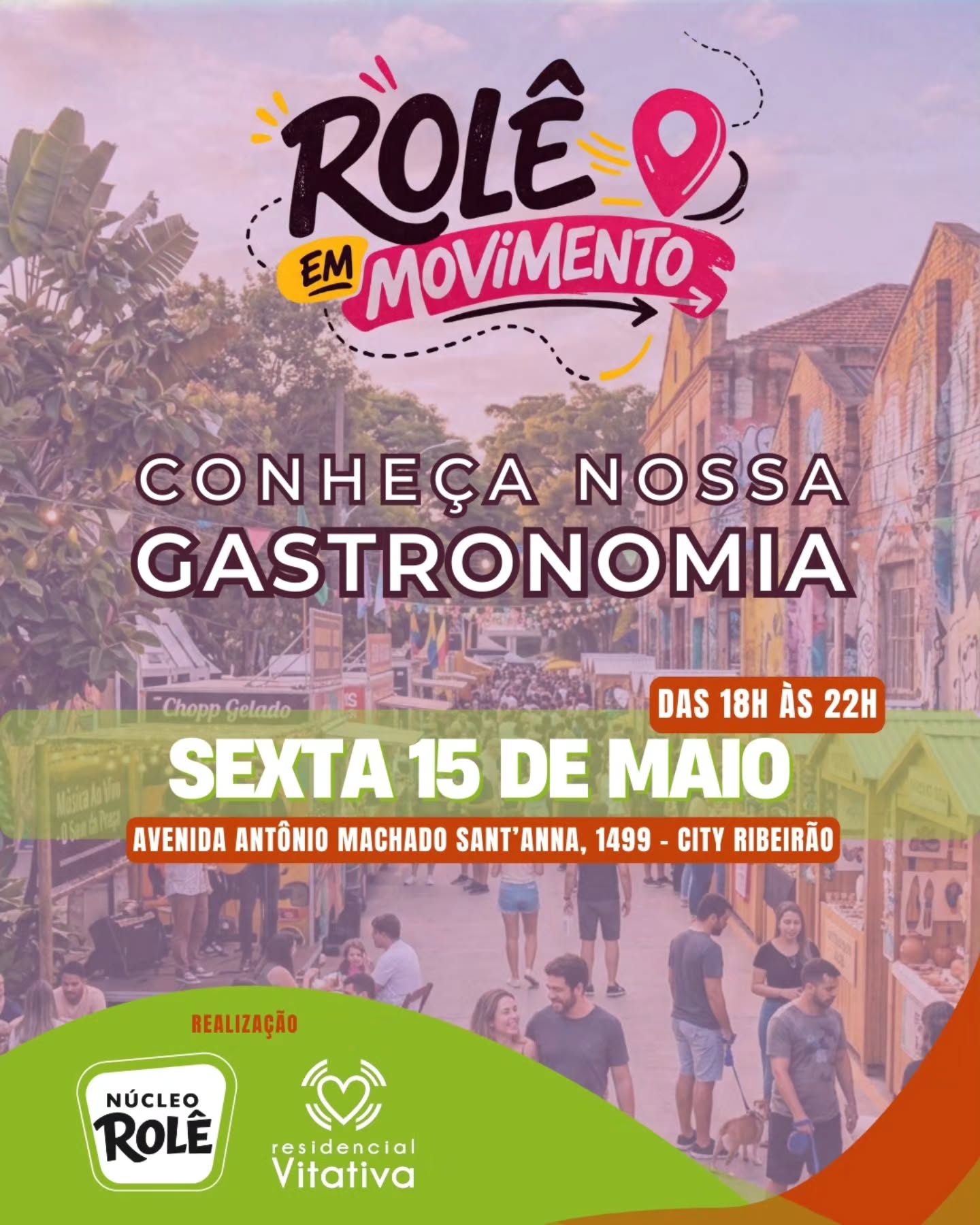 Confira os sabores confirmados no Rolê em Movimento de MAIO!