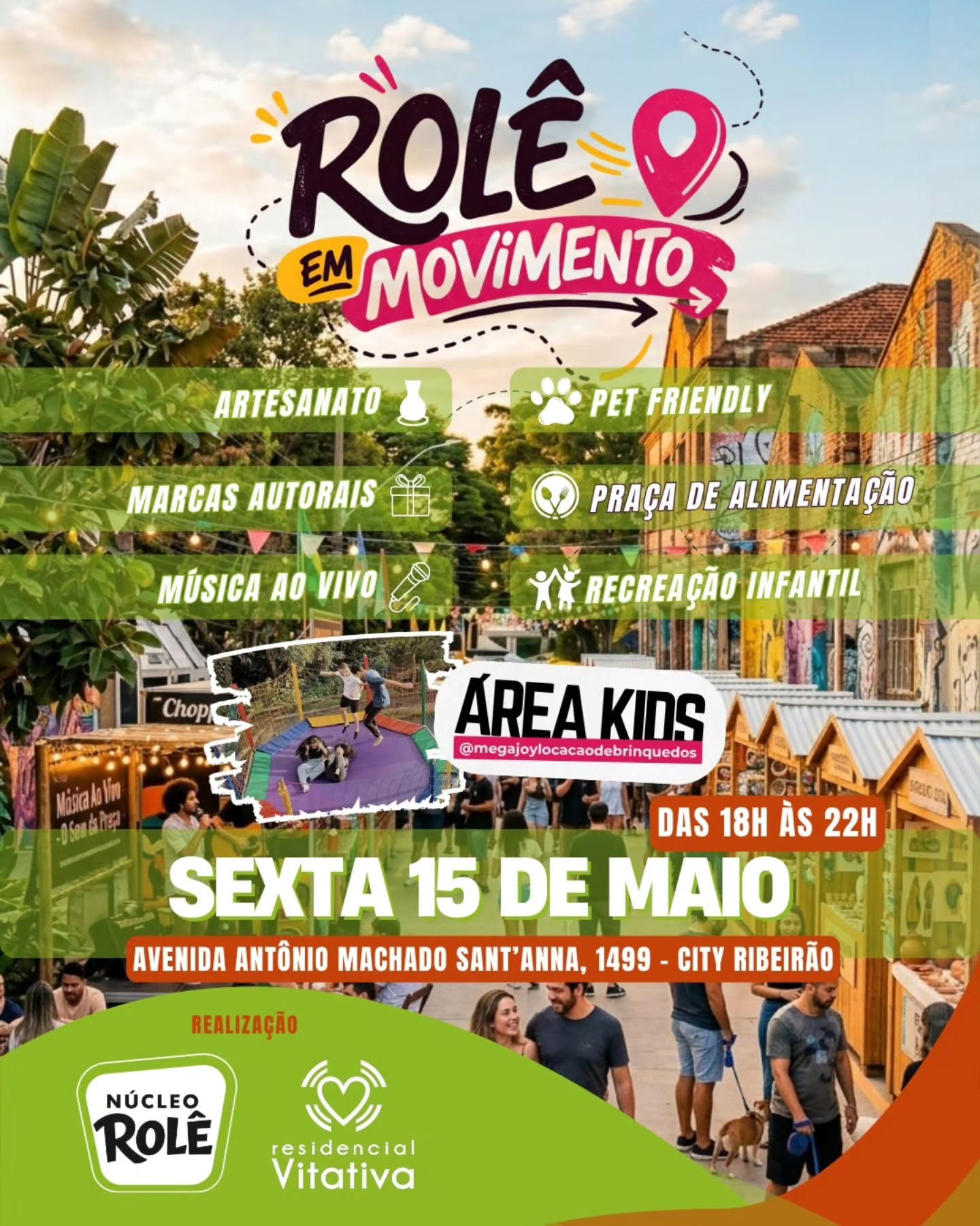 Chama os amigos, a família, separa o look e vem viver essa experiência com a gente!
