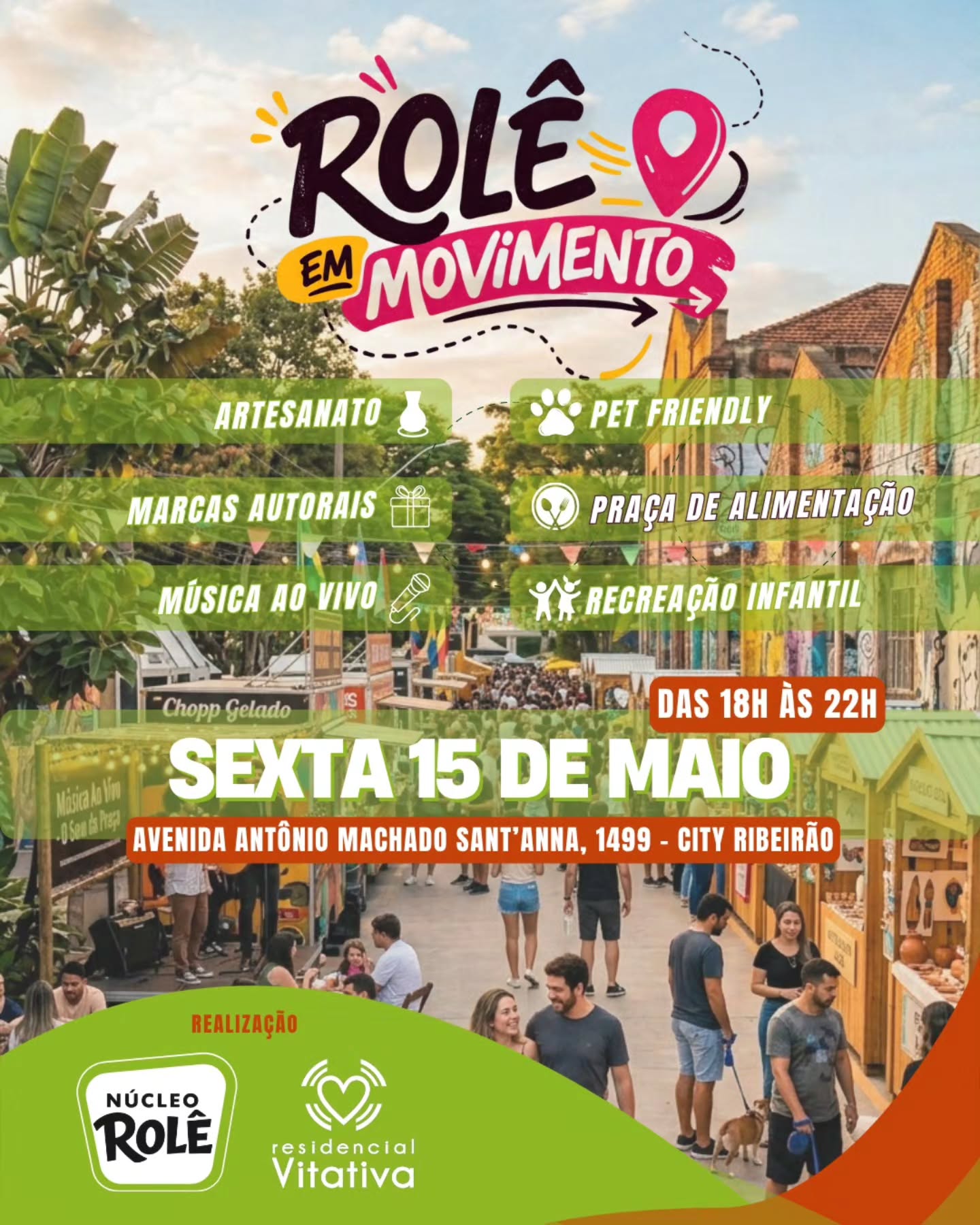 Então já chama quem vai viver essa noite com você e vem pro Rolê!