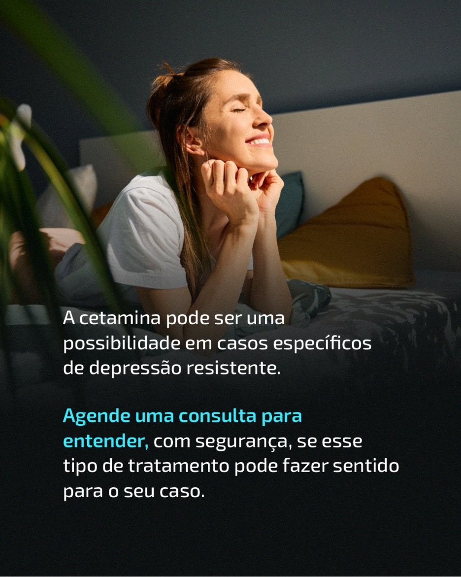 Tem interesse em saber se a cetamina é indicada para o seu caso?