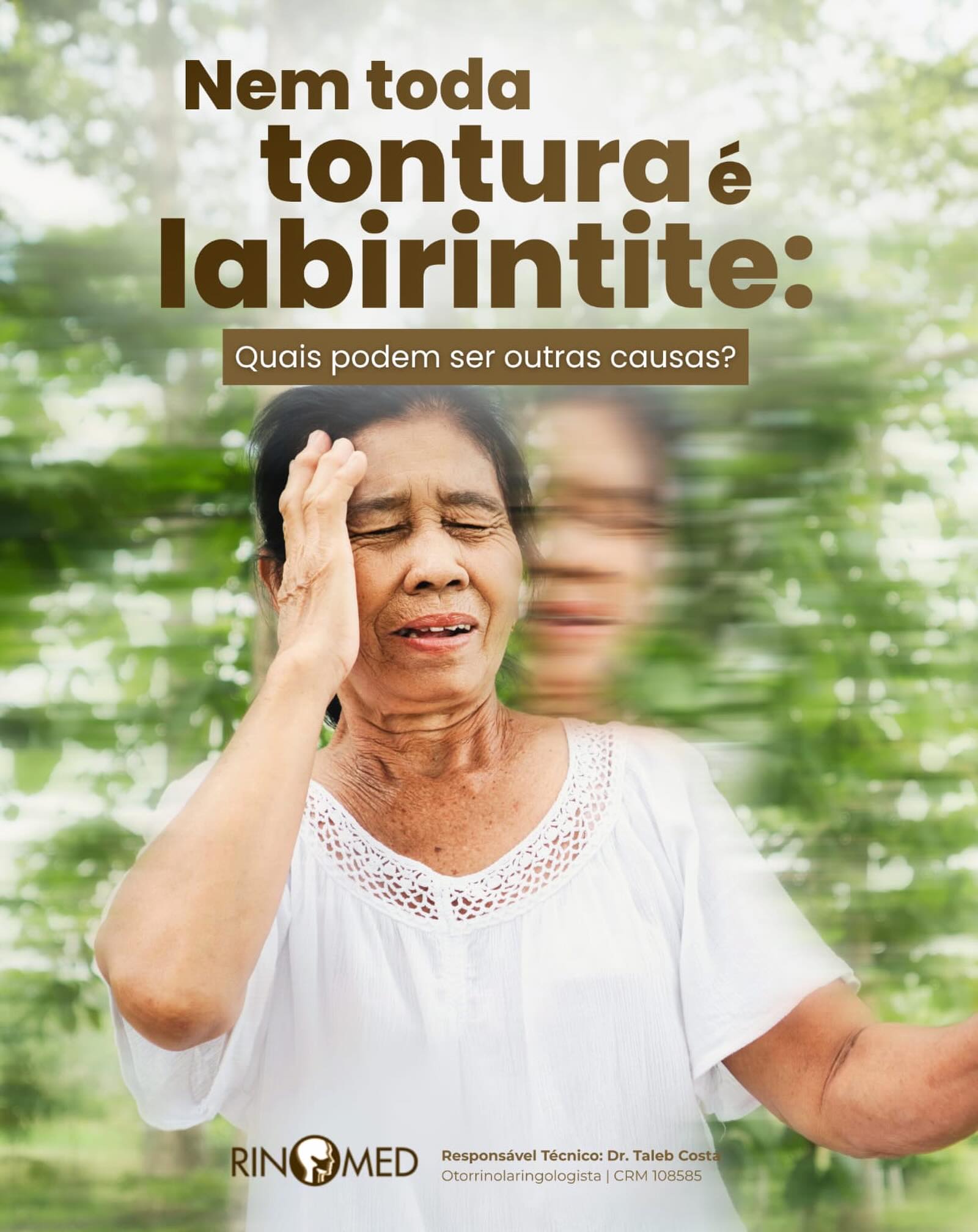 Se a tontura está frequente ou atrapalha sua rotina, o ideal é procurar avaliação especializada na RINOMED.