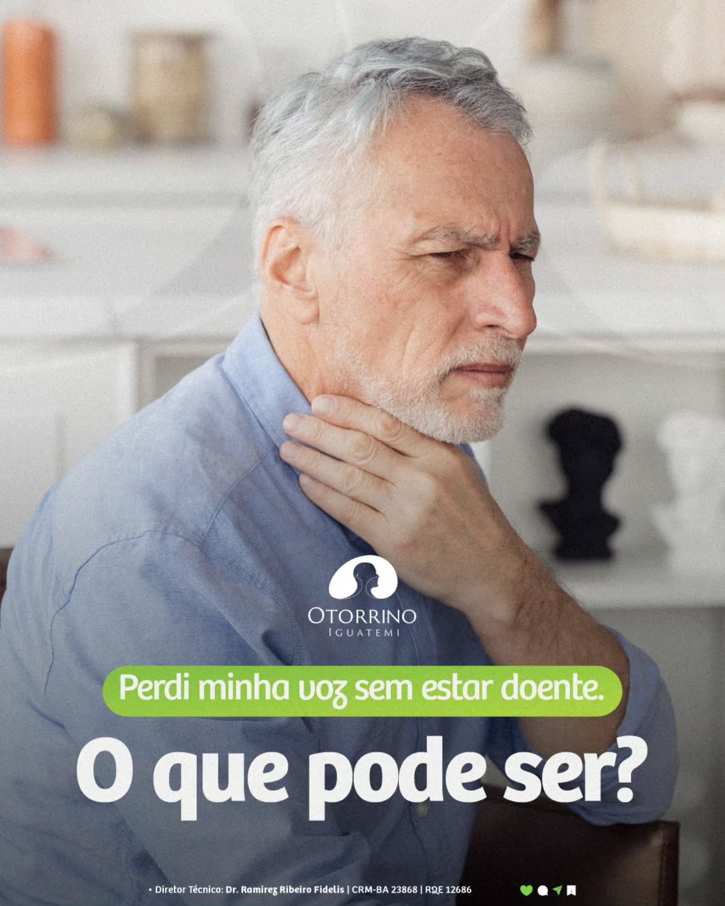 Sua voz é parte importante da sua comunicação; Não deixe esse sinal passar despercebido!