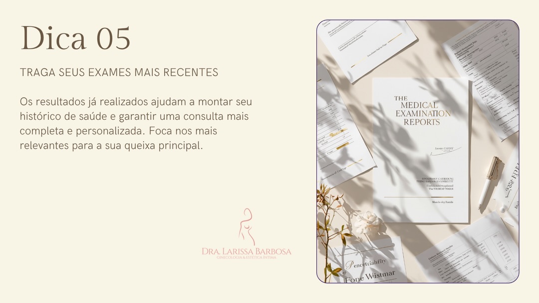 Sua consulta tá chegando e você não sabe por onde começar?