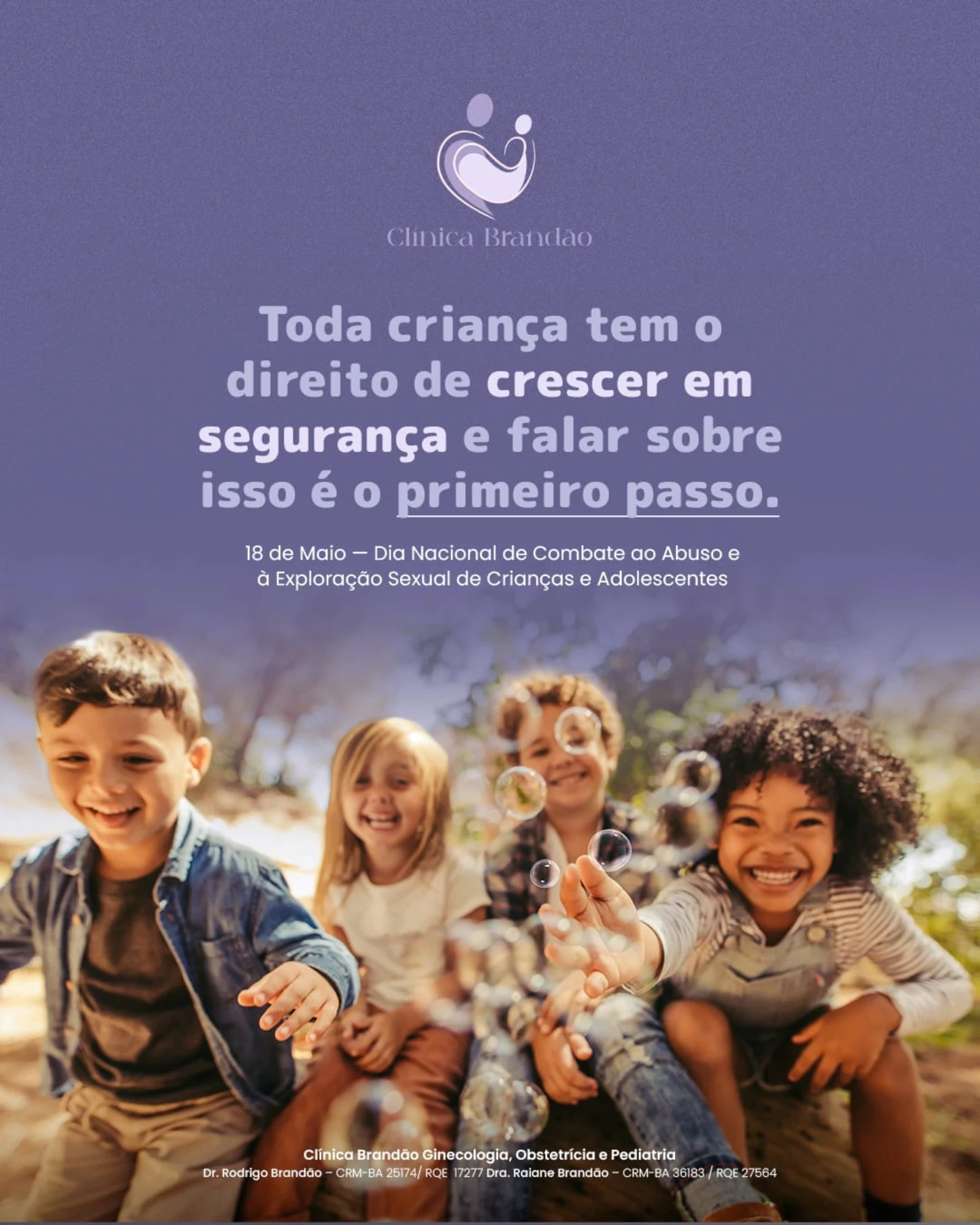 Proteger uma criança é responsabilidade de todos da família, da escola, da comunidade e também dos profissionais de saúde.