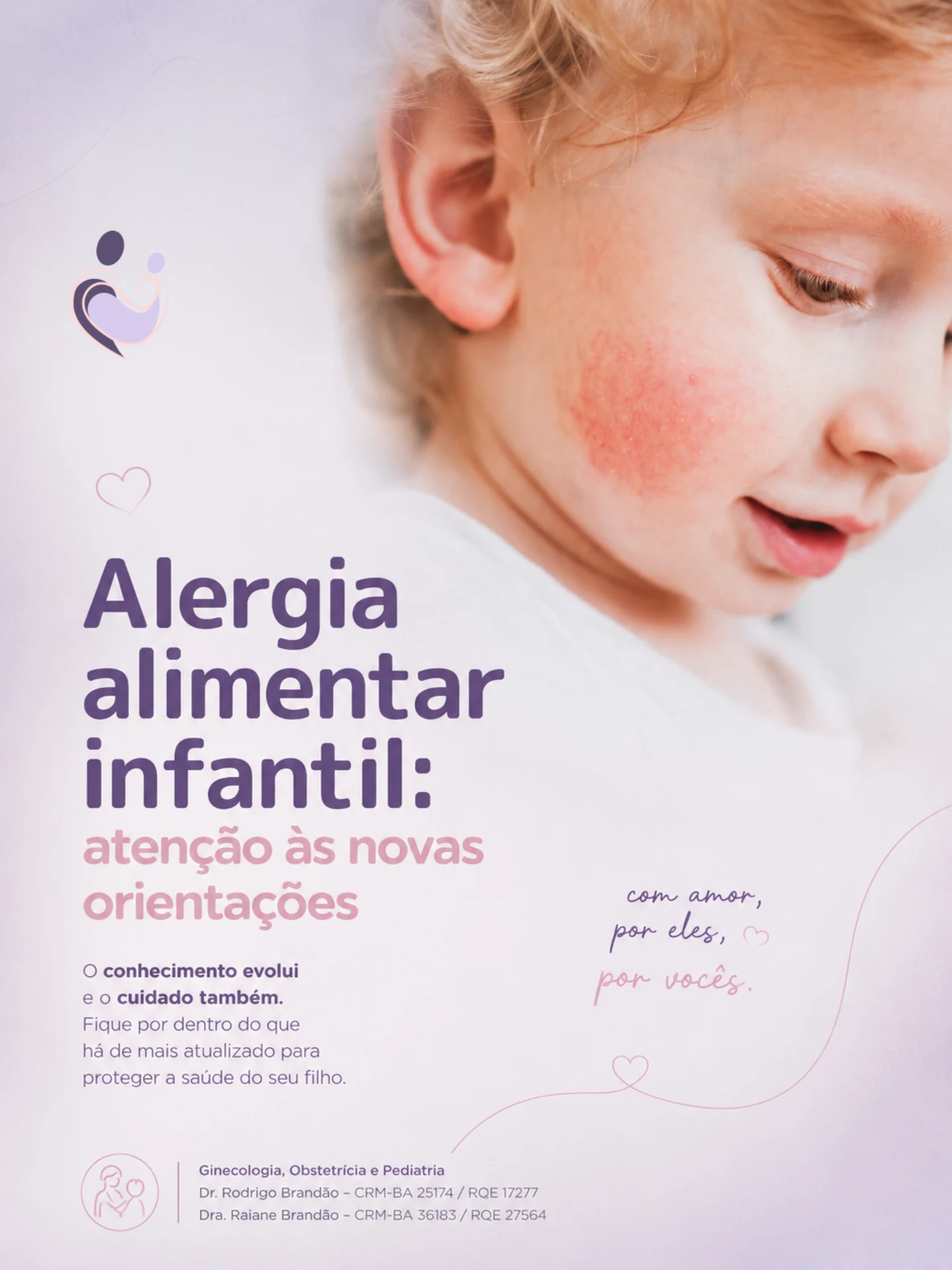 Alergia alimentar infantil atenção as novas orientações.