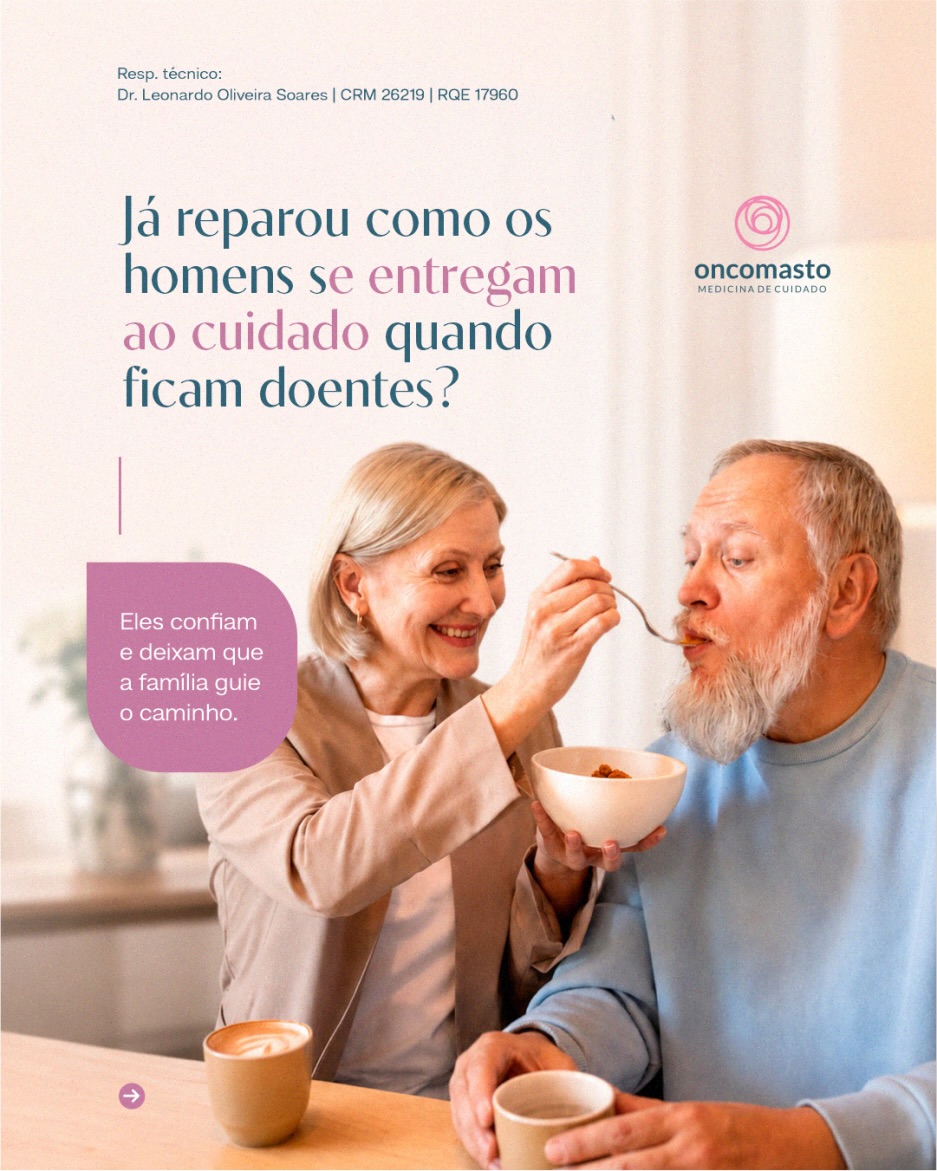 Já reparou como os homens se entregam ao cuidado quando ficam doentes?