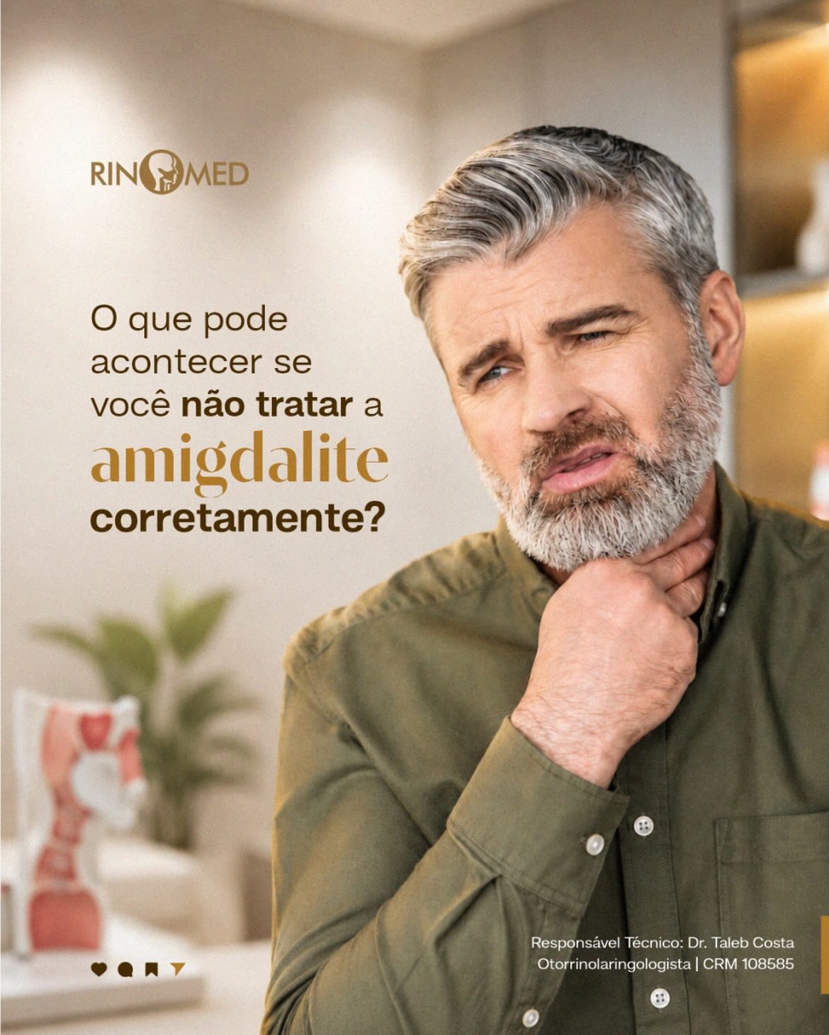 A RINOMED pode ajudar você a identificar a causa da amigdalite e indicar o tratamento adequado. Agende a sua consulta!