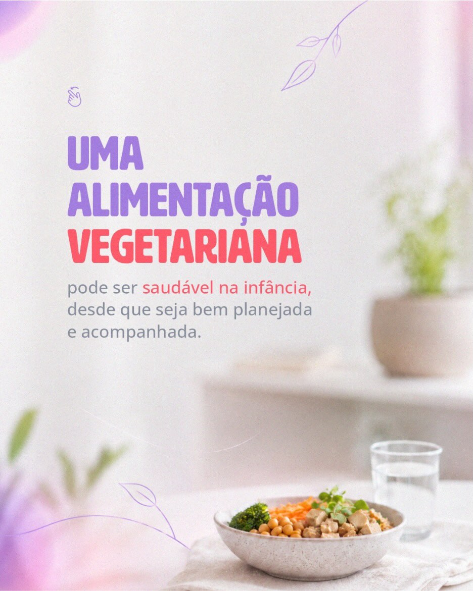Uma alimentação vegetariana na infância pode ser saudável.