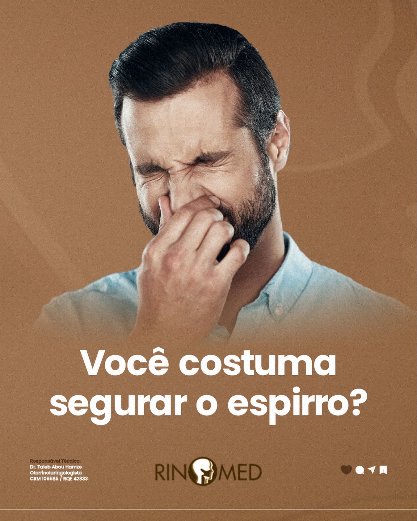 Mas prender o espirro não é uma boa ideia.