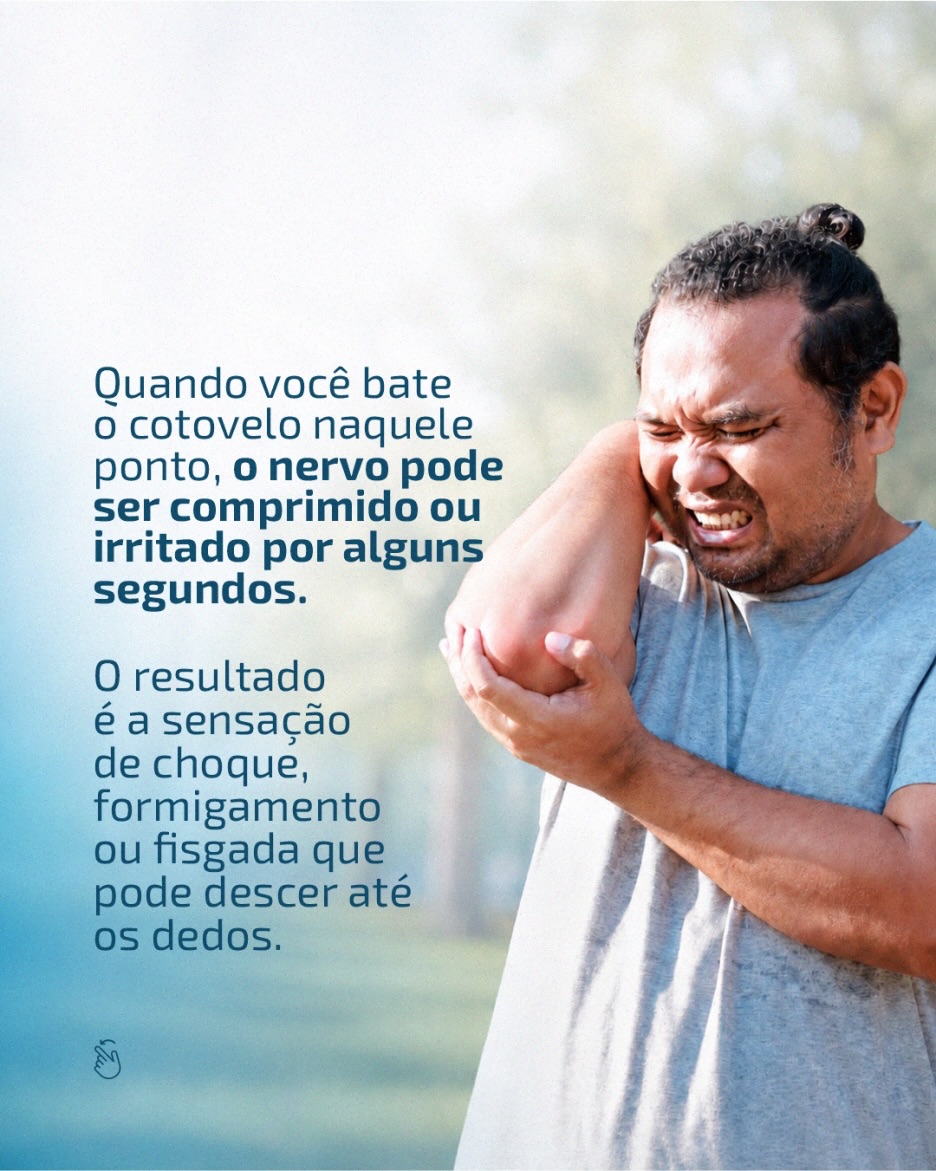 Você já sentiu choque ao bater o cotovelo?